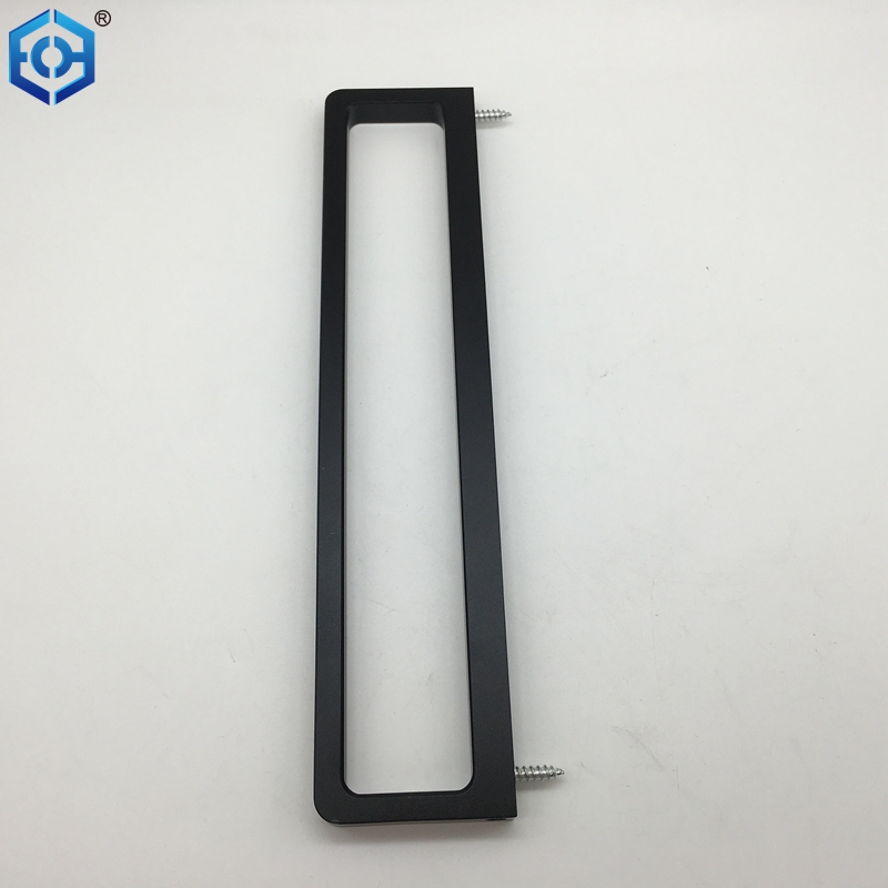 Matte Black Rectangle Thin Aluminum Alloy Sliding Door Lock Buy