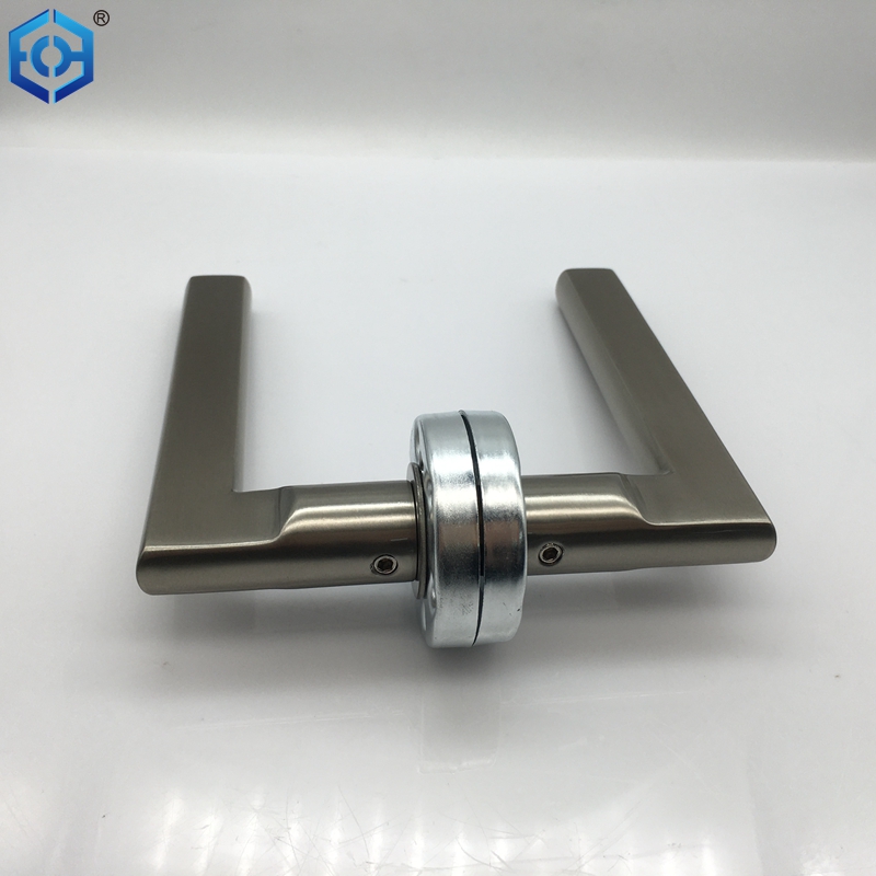 Stainless Steel Modern Lever Door Handles Available in Passage Privacy And Entrance Sets
