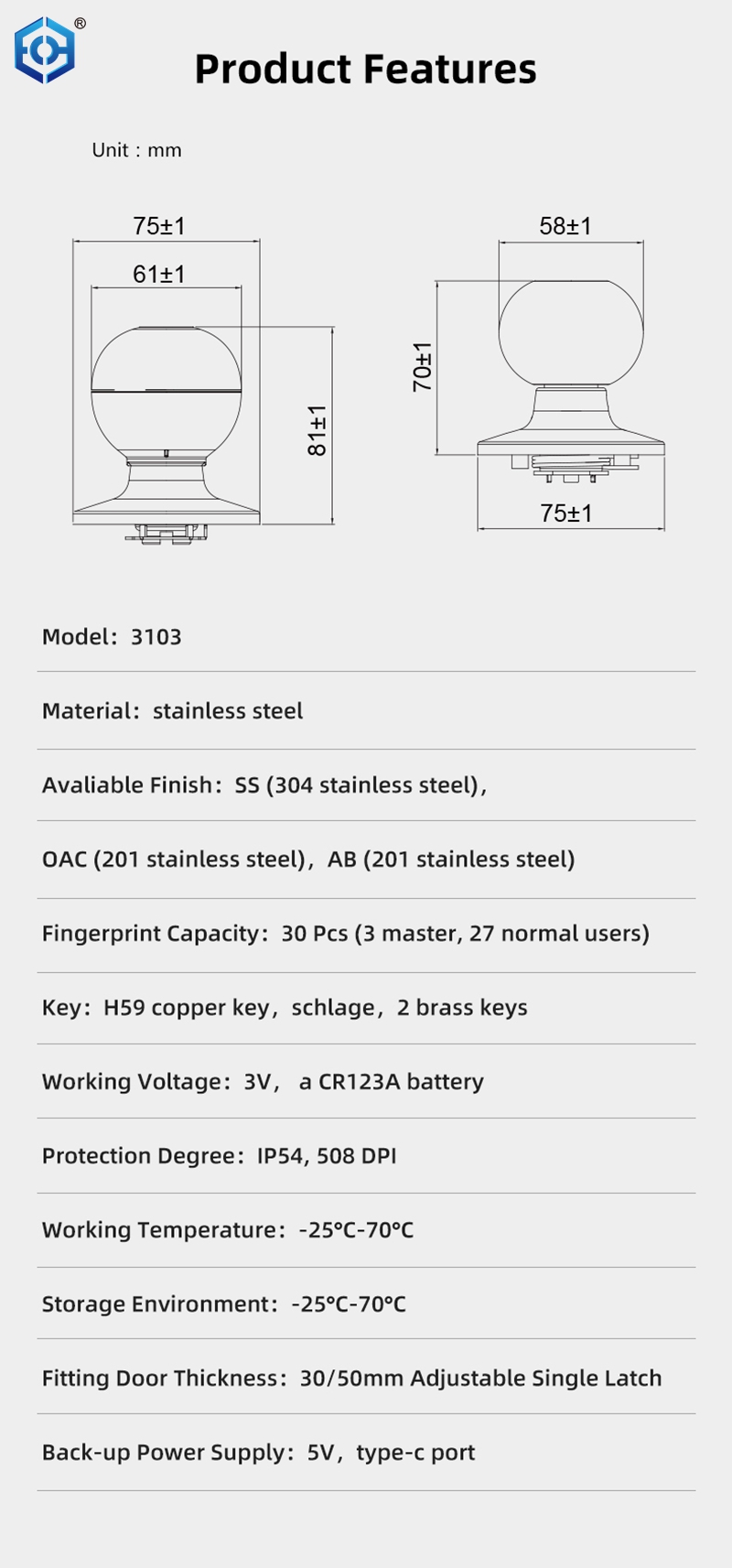 fingerprint door handle