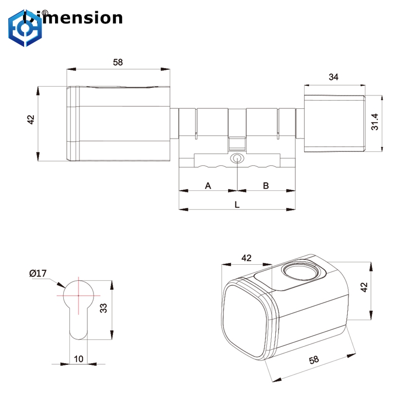 fingerprint lock cylinder