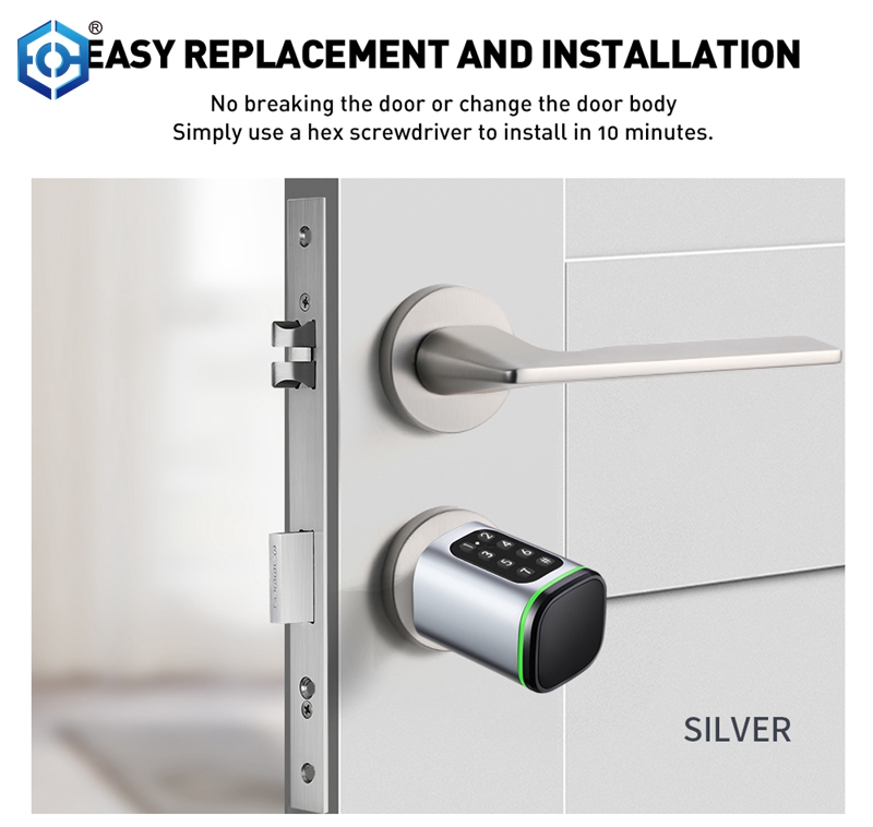 silver password lock cylinder