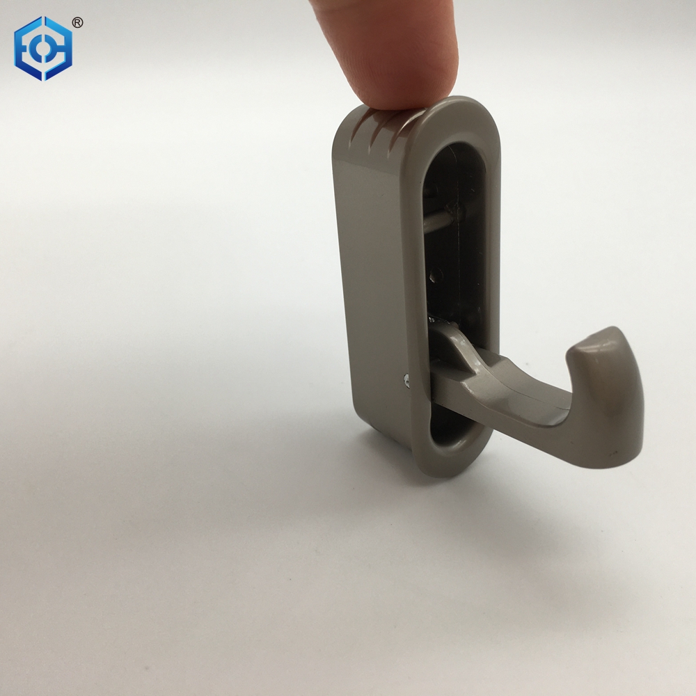 Satin Nickel Zinc Alloy Wall Mount Wall Mounted Concealed Coat Hook