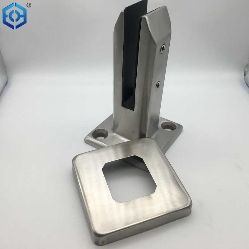 304 Stainless Steel Swimming Pool Glass Clip Polished Glass Spigot for Glass Fence