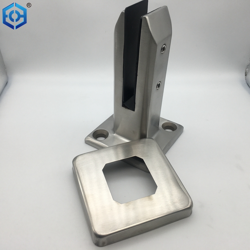304 Stainless Steel Swimming Pool Glass Clip Polished Glass Spigot for Glass Fence