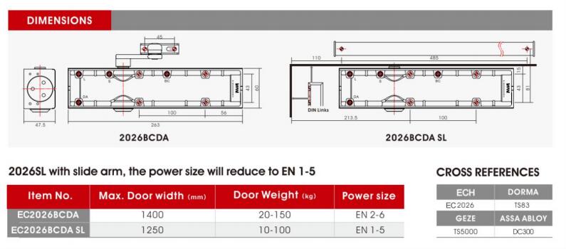 heavy duty Door closer