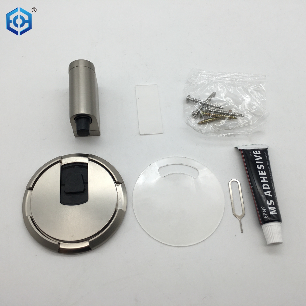 Silent Adjustable Height Door Stopper Strong Suction Corrosion Resistant with Mounting Screws for Bedroom Door 
