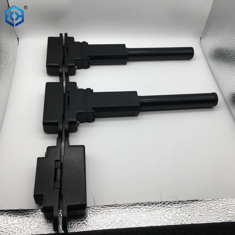 Black Zinc Alloy 3D Adjustable Self-Closing Concealed Hinge 150kg