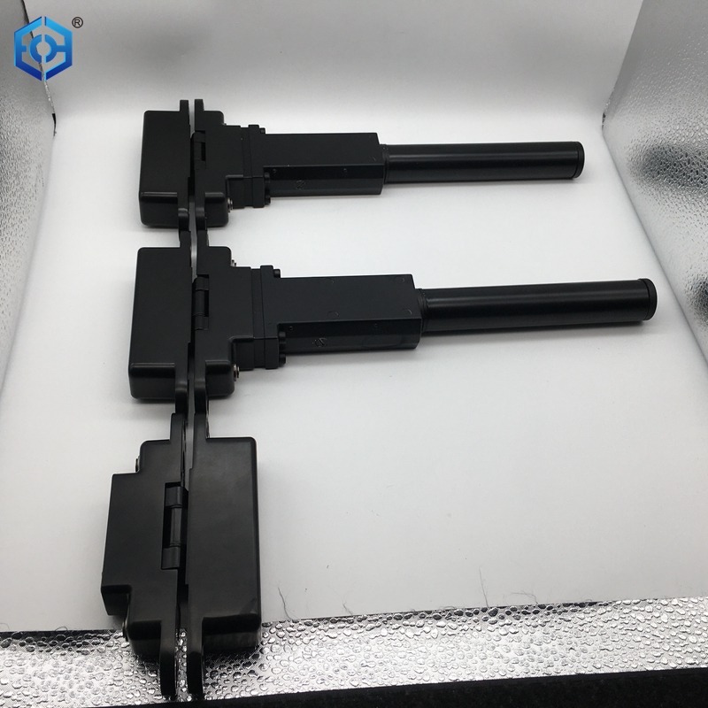 Black Zinc Alloy 3D Adjustable Self-Closing Concealed Hinge 150kg