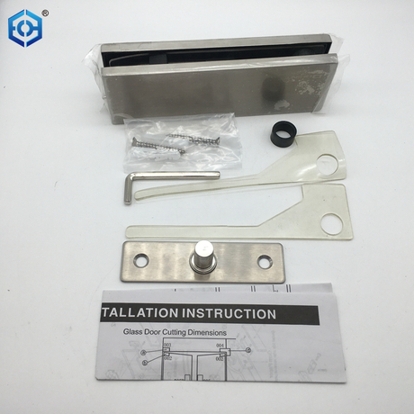 Brushed Stainless Bottom Door Patch Fitting with Bottom Insert For 3/4 ...