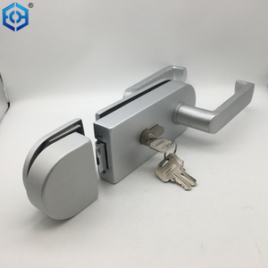 10-15mm Glass Door Lock Stainless Steel Sliding Handle Office Bathroom Bedroom