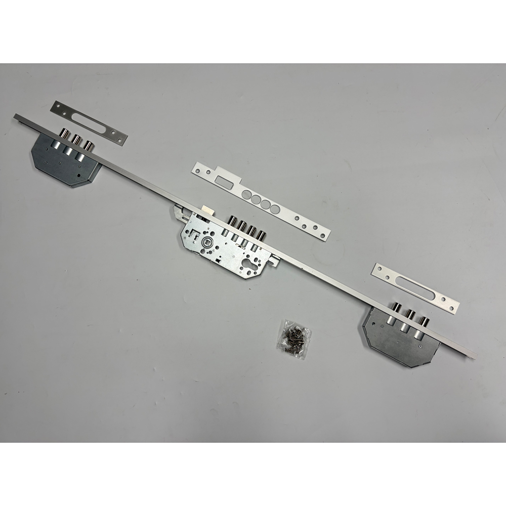 European Style 3 Multi-Point Mortise Lock Body Keyless Steel Door Security for Wooden Doors 50mm Backset