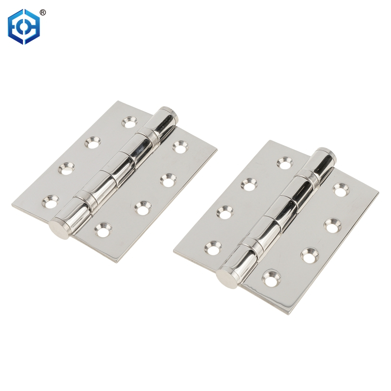 Swinging Door Hardware 4 Inches Square Corner Chrome Door Hinges