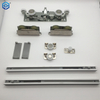 Premium Concealed Ghost Door Hardware Kit with Hidden Supreme Magic Sliding Track Kit And Flush Pulls for 31-40 Inch Doors Soft Close Heavy Duty Sliding Hardware 