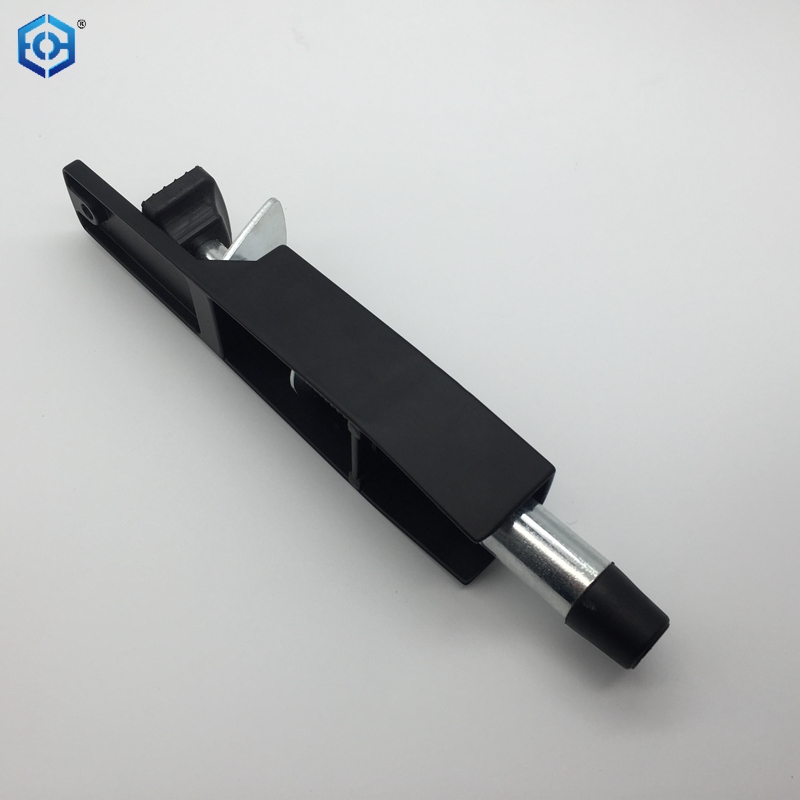 Silver And Black Heavy Duty Spring Loaded Step Down Door Stopper