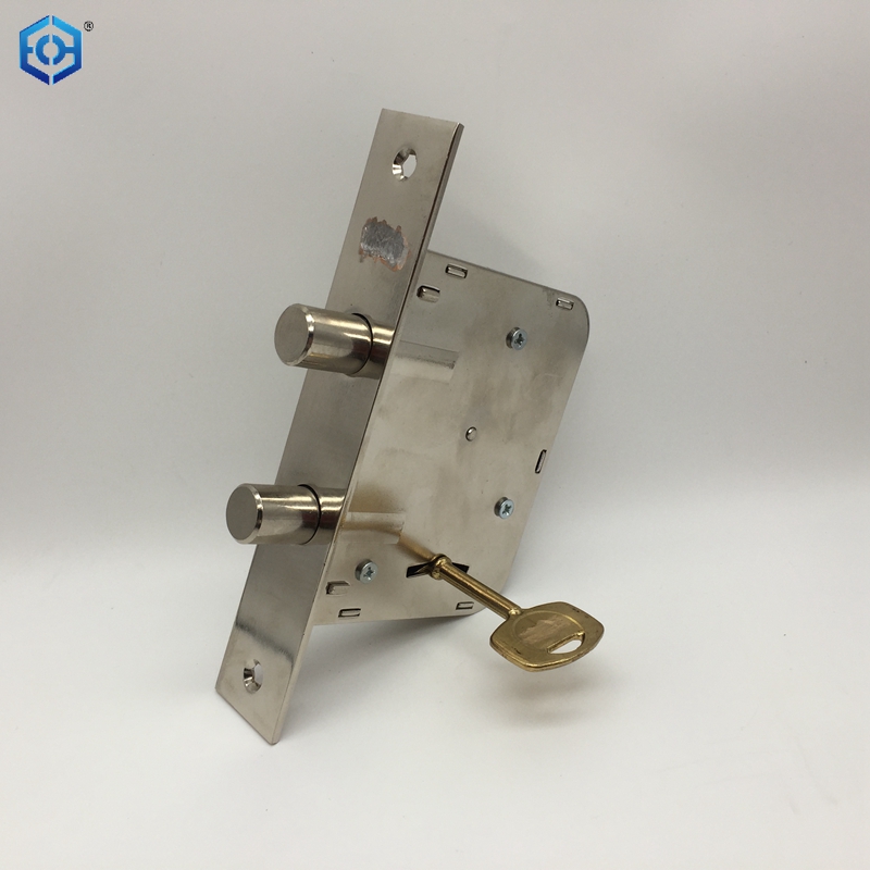 Europe Quality Standard Satin Nickel Finish Argentina Door Lock Body Zinc Handle Mortise Locks
