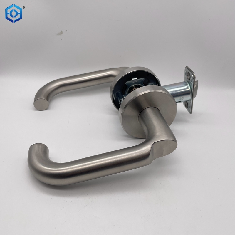 Stainless Steel 304 Grade 1 Passage USA Cylindrical Lever Lockset 