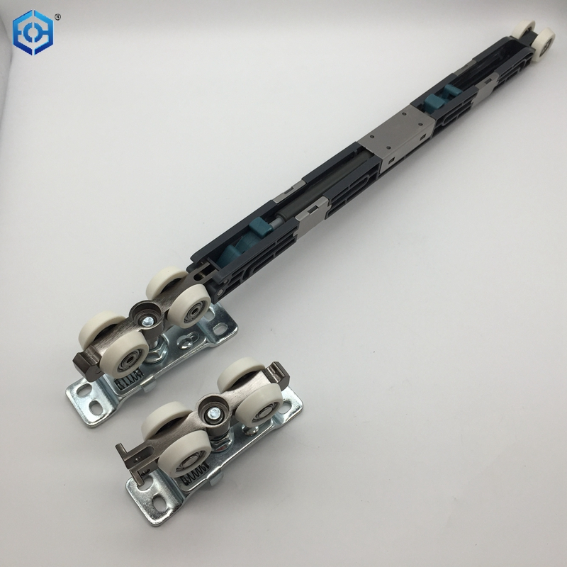 Pocket Door Roller with 60kg Soft Close Mechanism Two-Way Soft Close Pocket Door Hanger Double Sided Pocket Door Hardware