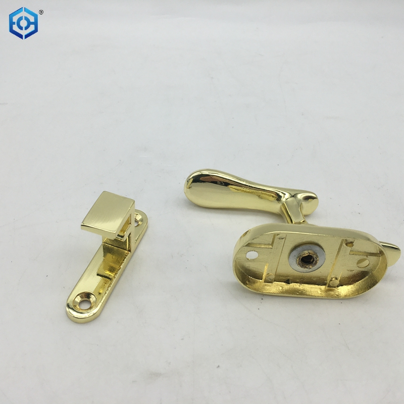 Golden Zinc Alloy Latch Lock Practical Clamp for Wooden Doors for Bathroom Kitchen And Toilet Doors