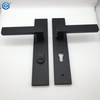 Black Stainless Steel Interior Door Handlesteel Plate And Zamak Handles