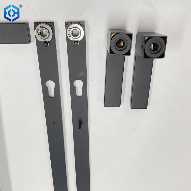 Black Stainless Steel Long Plate Infinito Door Handle
