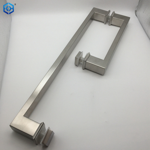 Stainless Steel Shower Door Handle L Shape Glass Door Pulls Handle Towel Bar