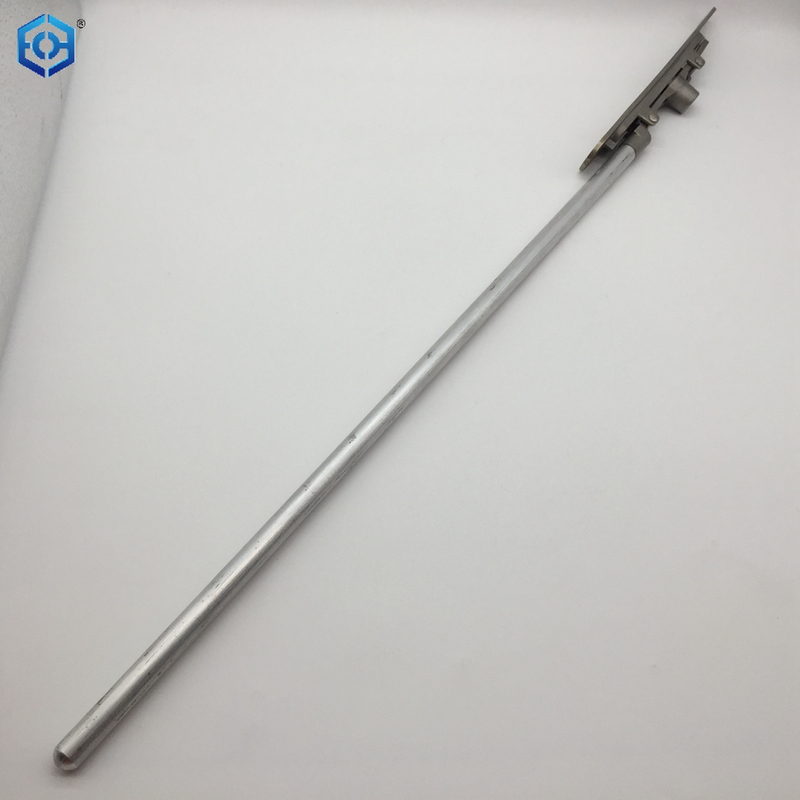 Silver Stainless Steel Concealed Heavy Duty Slide Bolt Lock with Aluminum Rod