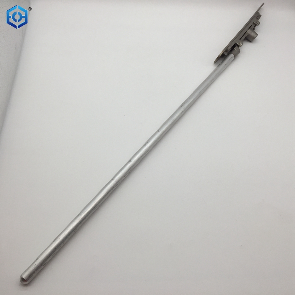 Silver Stainless Steel Concealed Heavy Duty Slide Bolt Lock with Aluminum Rod