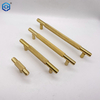 Knurled Brass Cabinet Pulls Kitchen Handles for Cabinets Gold Drawer Pulls T Bar Drawer Handle