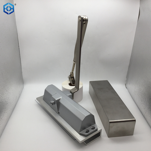 Stainless Steel Hydraulic Double Cylinder Glass Door Hinge Floor Spring Door Closer