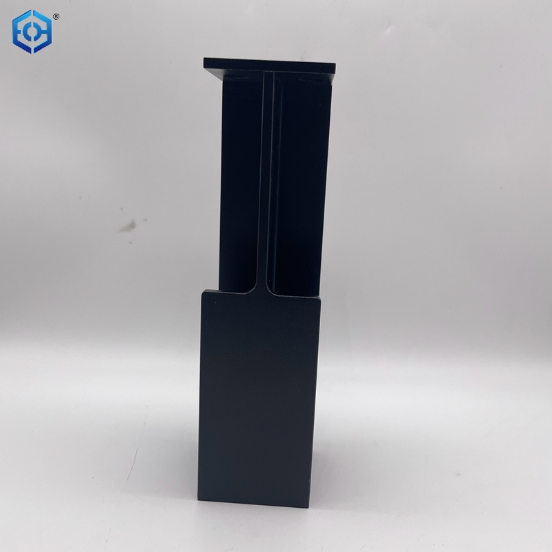 Black Aluminum Recessed Sliding Pocket Door Handle for Wardrobe Door