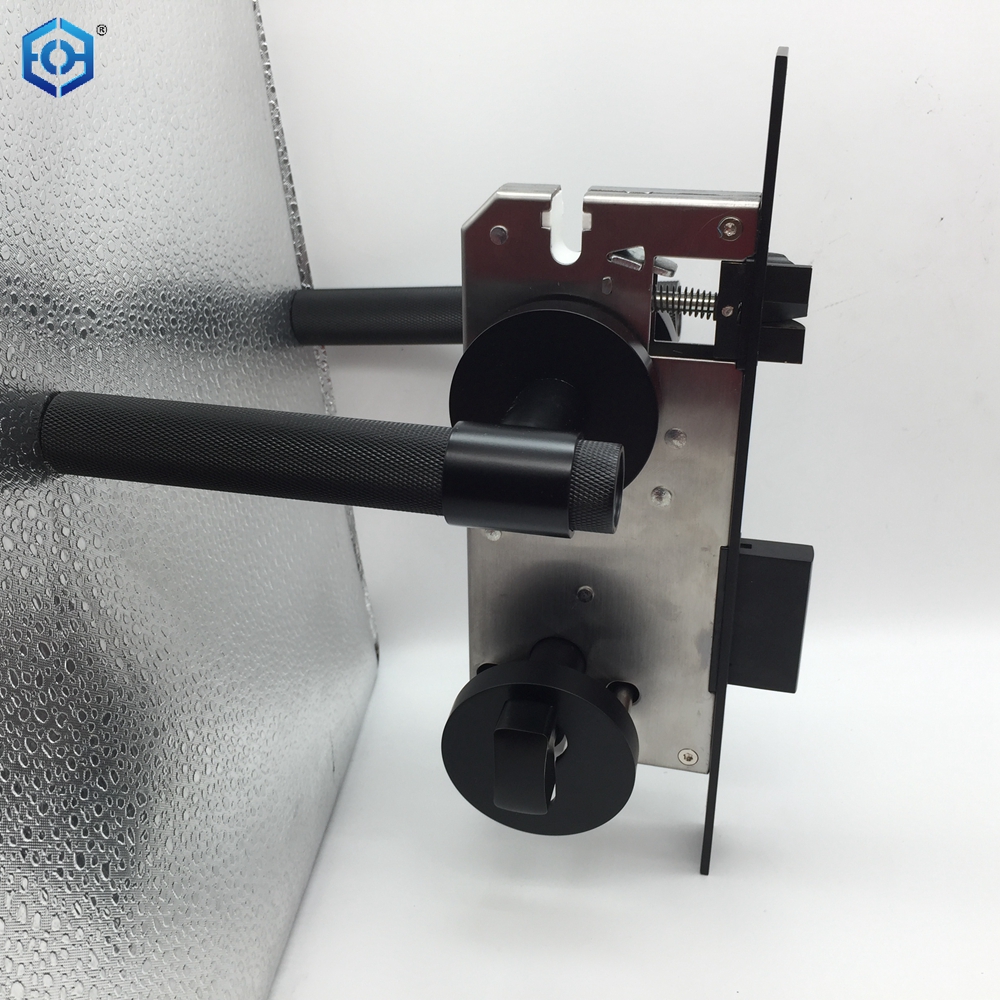 Black Brass Heavy Duty Entry Door Lock with Keys for Exterior Interior Doors