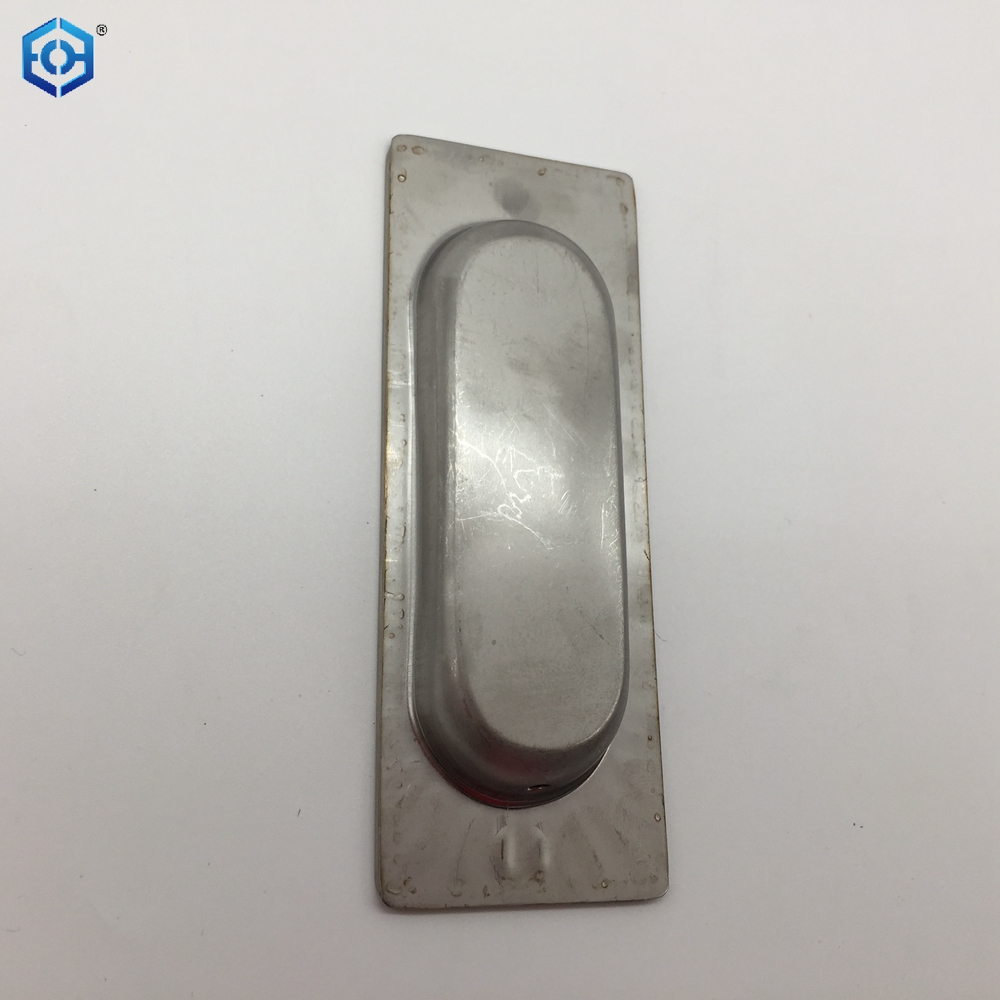 Silver Square Type Stainless Steel Concealed Flush Pull Handles