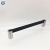 Square Black And Chrome Brass Cabinet Handle Kitchen Drawer Pulls
