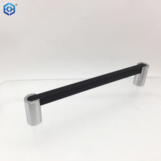 Square Black And Chrome Brass Cabinet Handle Kitchen Drawer Pulls