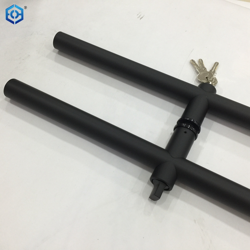 Black Wholesale Round Stainless Steel Glass Door Locking Pull Handle Lock
