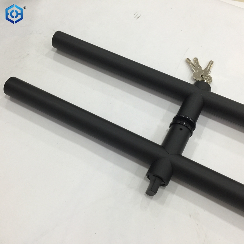 Black Wholesale Round Stainless Steel Glass Door Locking Pull Handle Lock