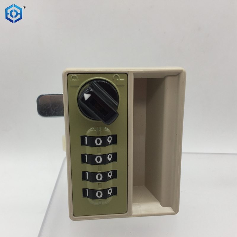 Security Plastic 4-Digit Code Mechanical Keyless School Locker Combination Lock