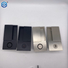 New Handleless Flat Lock Modern Bedroom Door Handle Silent Push Pull Satin Nickel Invisible Sliding Door Lock