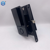 Black Zinc Alloy Sliding Pocket Door Hardware Passage Privacy Entry Lock Set with Handles