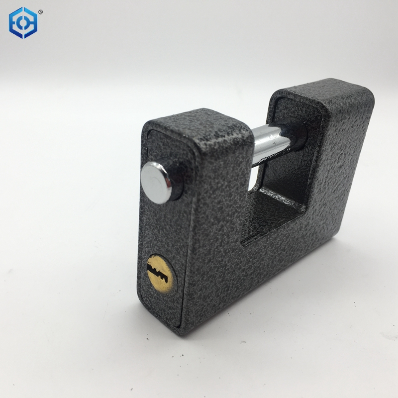 Black Heavy Duty Steel Square And Rectangle Type with 4 Keys Padlock