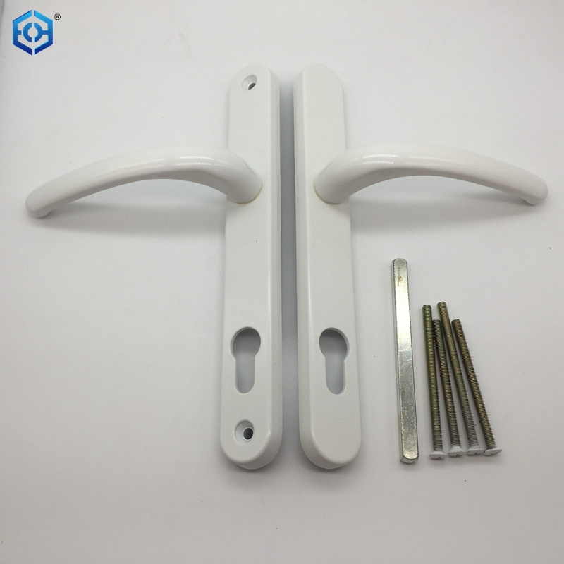 UPVC Flat Door Handle Black White Sliver Double Side 85/92mm Interior Door Handle Door Lock