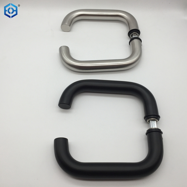 SSS Or Black Stainless Steel Door Handle for Narrow Aluminum Frame Door