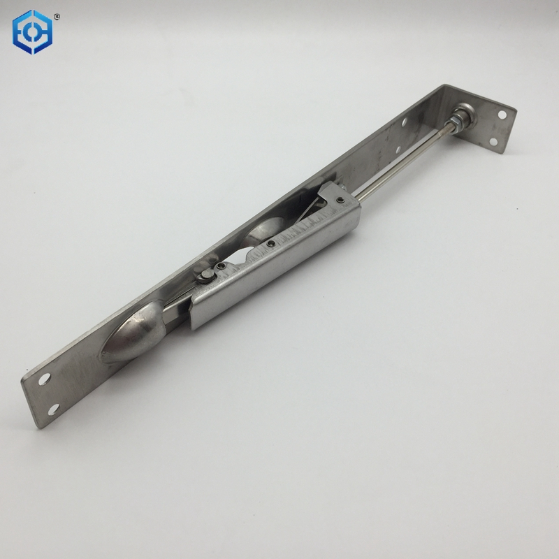 Lever Action Flush Bolt for French Doors 300 X 25mm Satin Stainless Steel