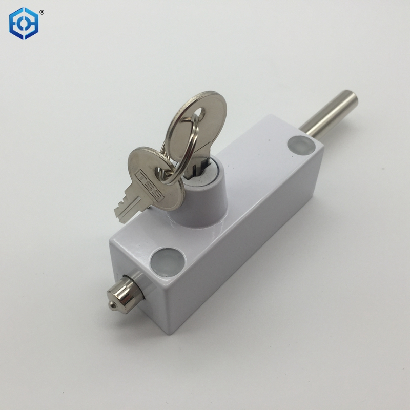 Multi-Purpose White Sliding Patio Door Keyed with Bolt Lock