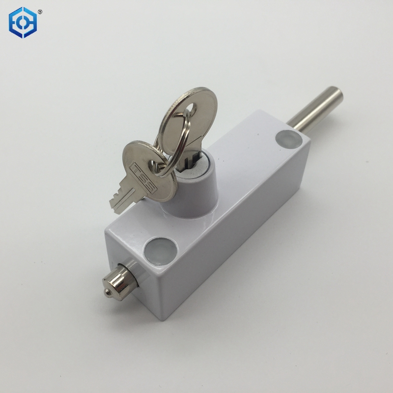 Multi-Purpose White Sliding Patio Door Keyed with Bolt Lock