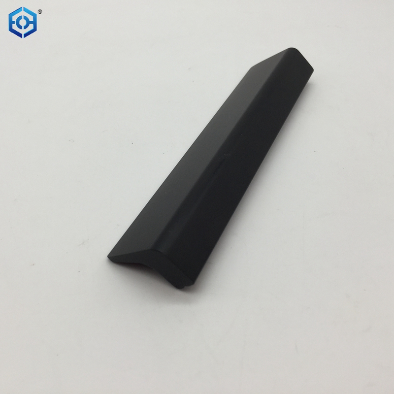 Black Aluminum Finger Edge Pulls Furniture Handle Kitchen Profile Handle for Drawer Cupboard Kitchen Furniture
