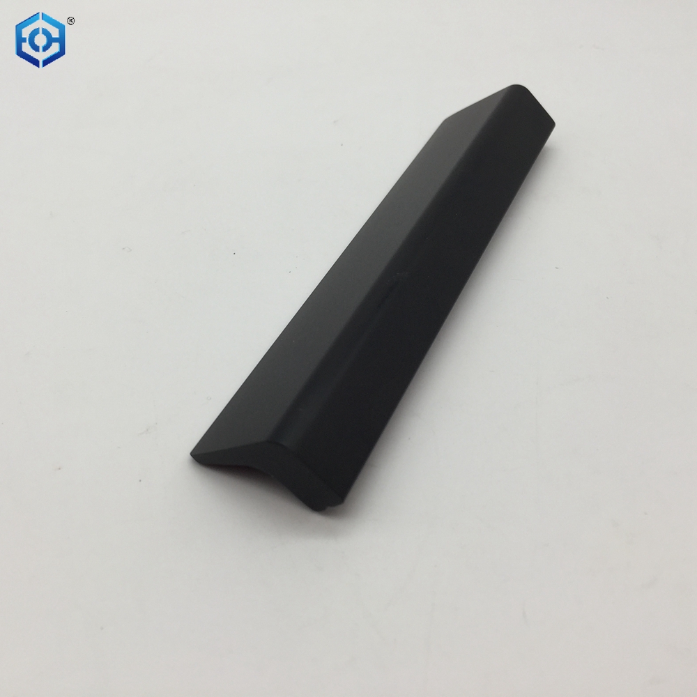 Black Aluminum Finger Edge Pulls Furniture Handle Kitchen Profile Handle for Drawer Cupboard Kitchen Furniture