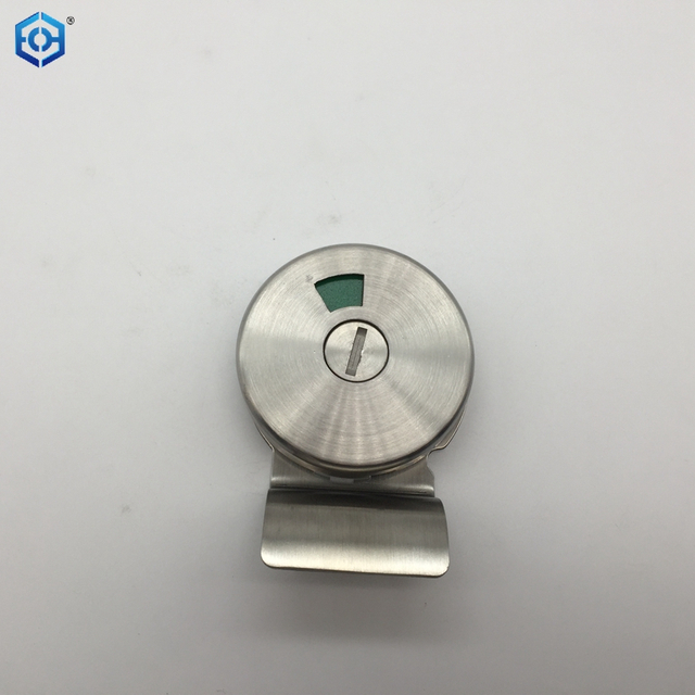 Bathroom Thumb Turn with Indicator 6mm in Satin Stainless Steel 316