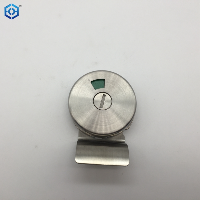 Bathroom Thumb Turn with Indicator 6mm in Satin Stainless Steel 316