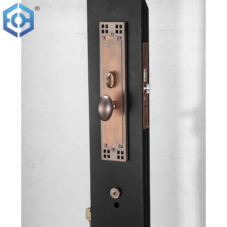 Dim Antique Copper zinc alloy entry door lock luxury designed style door lock for entry door 